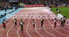 Blessing Okagbare (Nigeria) wins the 200 metrs at the Commonwealth Games, Glasgow. Photo: David T. Hewitson/Sports for All Pics